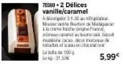 Thiriet 2 Délices vanille/caramel offre