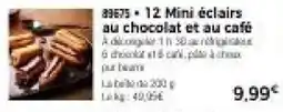 Thiriet 89675 - 12 Mini éclairs au chocolat et au café offre