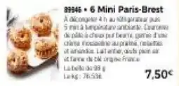 Thiriet Mini Paris-Brest offre