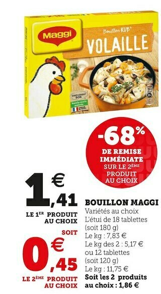 U Express Maggi bouillon offre