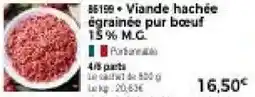 Thiriet Viande hachée égrainée pur bœuf offre