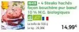 Thiriet Steaks hachés façon bouchère pur bœuf offre