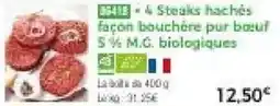 Thiriet 35418 4 Steaks hachés façon bouchère pur bœuf offre