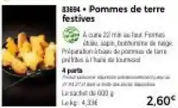 Thiriet Pommes de terre festives offre