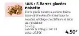 Thiriet 5 Barres glacées noisette offre