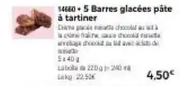 Thiriet 14660 5 Barres glacées pâte à tartiner offre