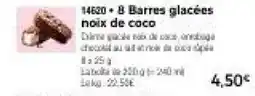 Thiriet Barres glacées noix de coco offre