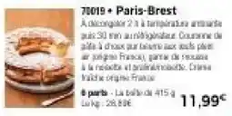 Thiriet Paris-Brest offre