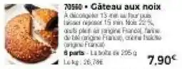 Thiriet Gâteau aux noix offre