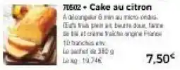 Thiriet Cake au citron offre