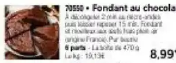 Thiriet Fondant au chocolat offre