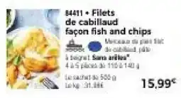 Thiriet 84411 • Filets de cabillaud façon fish and chips offre