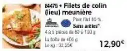 Thiriet Filets de colin offre