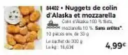Thiriet Nuggets de colin d'Alaska et mozzarella offre