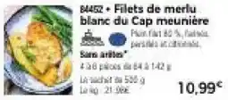 Thiriet Filets de merlu blanc du Cap meunière offre