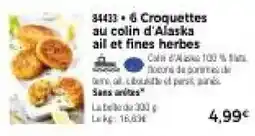 Thiriet COLONA Croquettes au colin d'Alaska ail et fines herbes offre