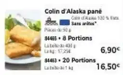 Thiriet Colin d'Alaska pané offre