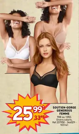 Trafic SOUTIEN-GORGE GENEROUS FEMME offre