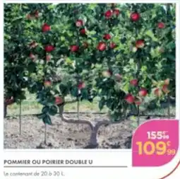 Point Vert POMMIER OU POIRIER DOUBLE U offre