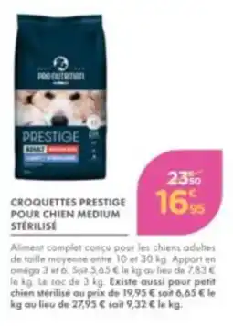Point Vert PRESTIGE Croquettes pour chien medium stérilisé offre