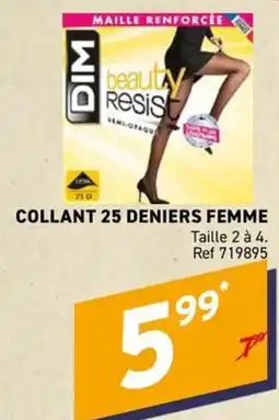 Trafic DIM beauty Resist Collant 25 Deniers Femme offre