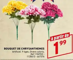 Trafic Bouquet de chrysanthèmes offre