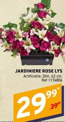 Trafic JARDINIÈRE ROSE LYS offre
