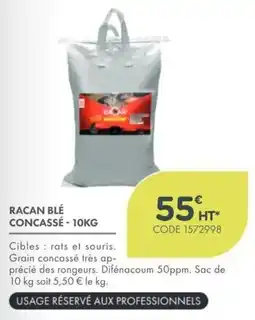 Point Vert RACAN RACAN BLÉ CONCASSÉ offre