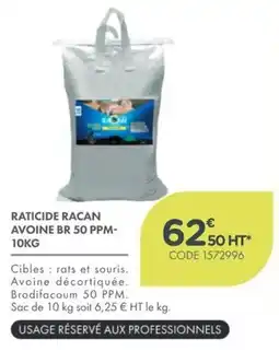 Point Vert RACAN RATICIDE AVOINE BR 50 PPM offre