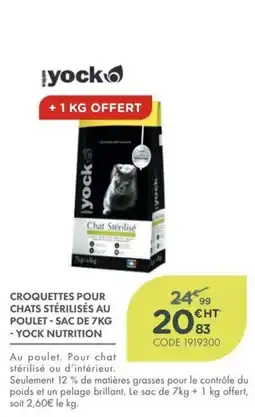 Point Vert Yock Chat Stérilisé offre