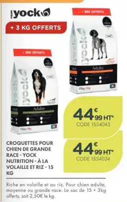 Point Vert Yock Croquettes pour chien de grande race offre