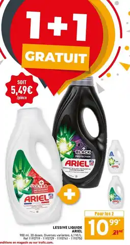Trafic ARIEL Lessive liquide offre