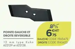 Point Vert Kuhn POINTE GAUCHE ET DROITE REVERSIBLE offre
