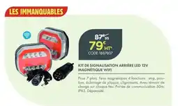 Point Vert KIT DE SIGNALISATION ARRIÈRE LED 12V MAGNÉTIQUE WIFI offre