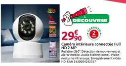 Mr Bricolage Caméra intérieure connectée Full HD 2 MP offre