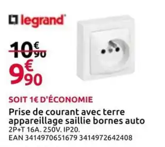 Legrand Prise de courant avec terre