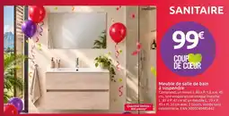 Mr Bricolage Meuble de salle de bain à suspendre offre