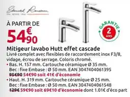 Mr Bricolage Edouard Rausan Mitigeur lavabo Hutt effet cascade offre