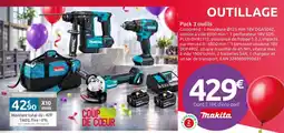 Mr Bricolage Makita Pack 3 outils offre
