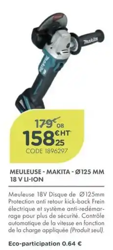 Point Vert MAKITA Meuleuse offre