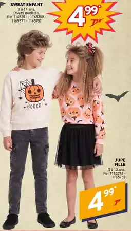 Trafic SWEAT ENFANT offre
