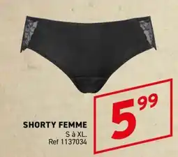 Trafic SHORTY FEMME offre
