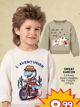Trafic SWEAT GARCON offre