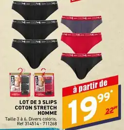 Trafic DIM Slips offre