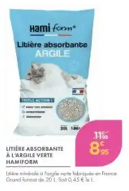 Point Vert HAMIFORM Litière absorbante à l'argile verte offre