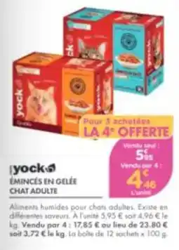 Point Vert yock ÉMINCÉS EN GELÉE CHAT ADULTE offre