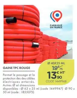Point Vert GAINE TPC ROUGE offre