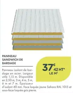Point Vert PANNEAU SANDWICH DE BARDAGE offre
