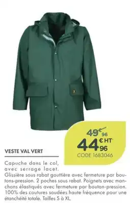 Point Vert VESTE VAL VERT offre