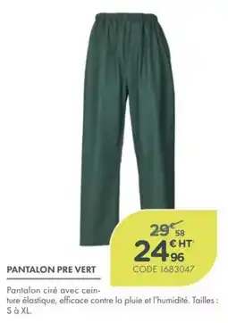 Point Vert PANTALON PRE VERT offre
